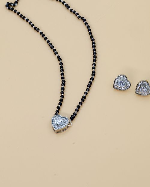 Heart Design Mangalsutra with Top