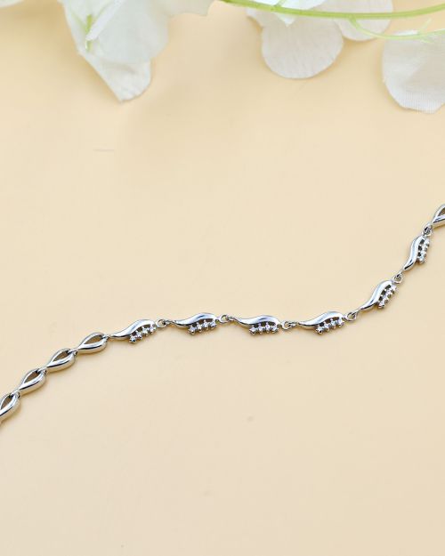 Silver C.Z Bracelet