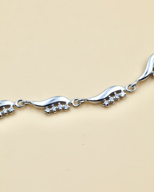 Silver C.Z Bracelet