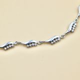 Silver C.Z Bracelet