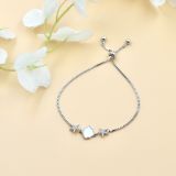 Adjustable Bracelet with Star-Motif and CZ Stones