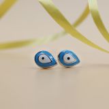 Evil eye stud earrings