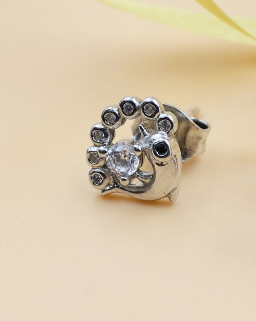 Dolphin with shimmering CZ stone