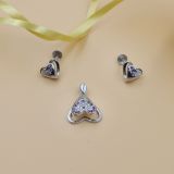 Heart Style Pendant Set